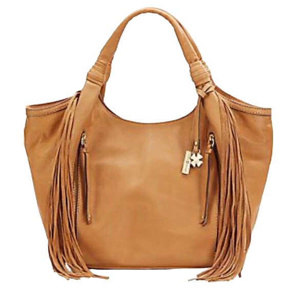Lucky Brand Handbags - Lucky Brand Loredo Fringed Leather Boho Hobo Tote
